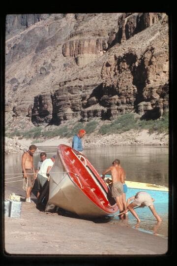 "Wee Red" in drydock; Vulcans Anvil