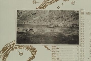 Ed Kolb running Rapid #5.  Looking downstream and to west side