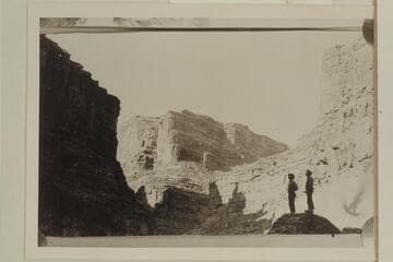 Central section of Cataract Canyon.  Clogston (right) and Lint (left) appear in photo.  Down to Cove Canyon from approximately Mile 186 1/2.  Compare Paige photo 1438