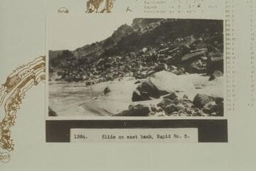 Slide on east bank at Rapid #5
