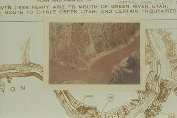 North to right bank at mouth of Palmer Canyon