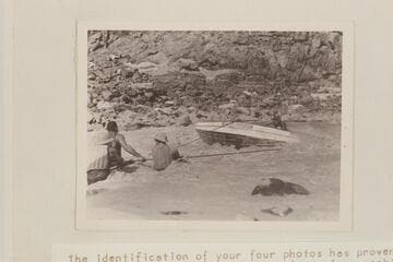 The MEXICAN HAT II on the rocks at Mile 105 where Hugh Cutler put her