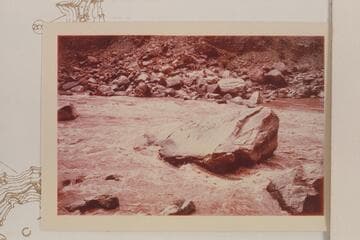 Head of Rapid No. 22.  Jorgen Visbak capsized when he drove against the large boulder