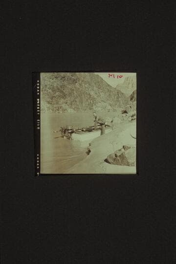 Bill Belknap and Jim Jordan's "JUNE BUG" at the cove upstream from Bridge Canyon