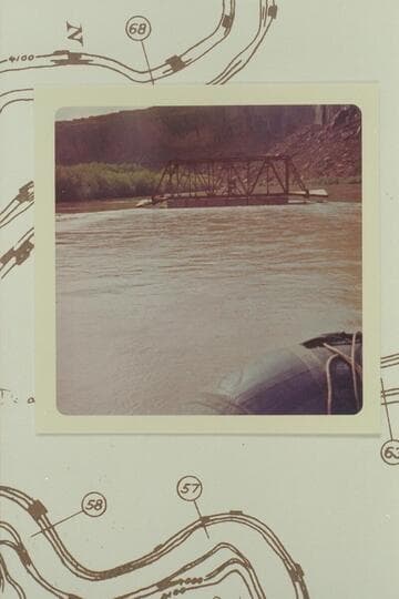 Ferry at Bowknot Bend used for uranium mining operations.  Mile 65.8.  Labyrinth Canyon