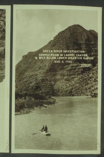 Green River Investigation:  Downstream in Ladore Canyon, 1/2 Miles below Lower Disaster Rapids