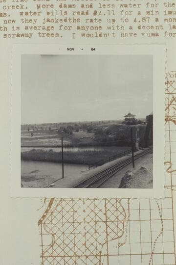 The Colorado River near Yuma.  Mouth of Gila River filled in