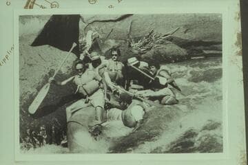 Colorado Outward Bound paddlers in Triplet Rapid