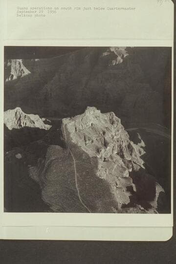 Guano operations on south rim just below Quartermaster