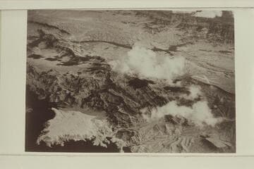 The Colorado River is upper center and flowing from right to left.The Grand Wash Cliffs are upper right.  Below them, Grapevine Wash enters from the right.  The air strips are above Pierces Ferry.  Sand Point is lower left.Lake Mead is partially filled