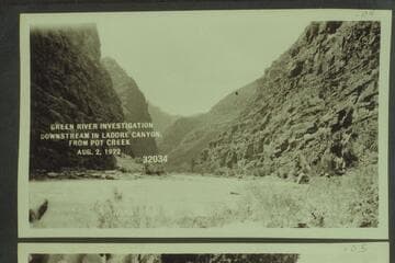 Green River Investigation:  Downstream in Ladore Canyon, from Pot Creek