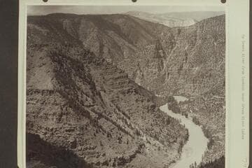 Up Green River from lookout near Green River Lakes