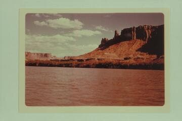 Down Labyrinth Canyon from Mile 45 1/2 to the point at the upstream side of Horsethief Canyon.  Upheaval Canyon is in the distance at the left