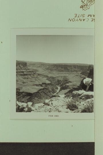 Upstream from overlook at Bridge Canyon Dam site