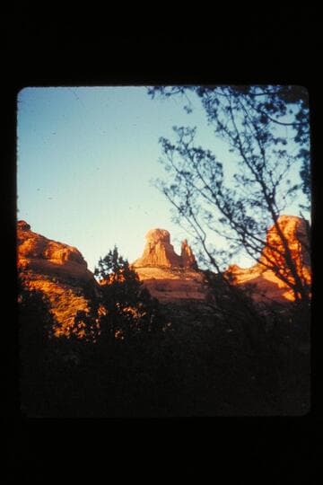 Dusk from Schnebleg Hill; Oak Creek Canyon