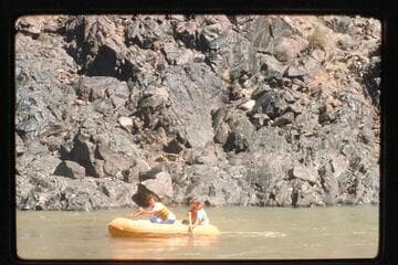 Paddlers below Diamond Creek