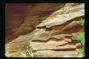 Robidoux inscription, Ekker grave, Embark to below San Rafael, 1975