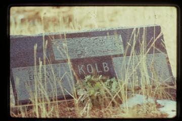 Headstone of Emery and Blanch Kolb, Grand Canyon Cemetery