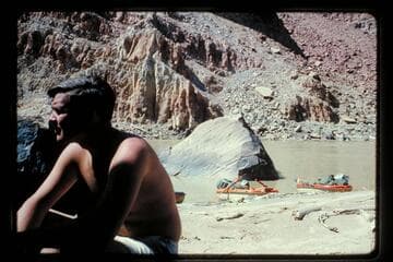 Lunch stop at Mile 209, left bank