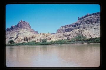 Gypsum plug at mouth of Red Lake Canyon