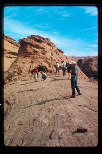 Top of slick-rock, divide, Bald Rock and Nasja Creeks