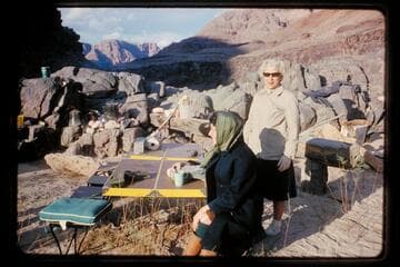 Visitors in camp, 217 Mile Rapid