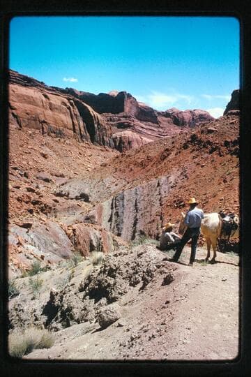 At uranium mine, Miller's Canyon, tributary to Halls Creek