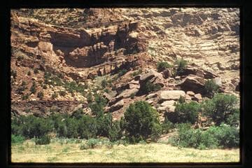 Indian Cave on north wall of Florence Canyon