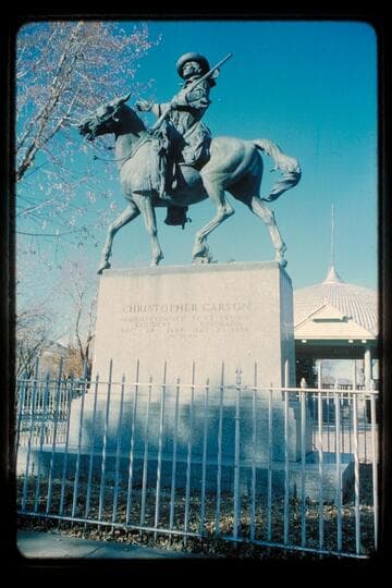Kit Carson statue; Tdad[?] Colorado