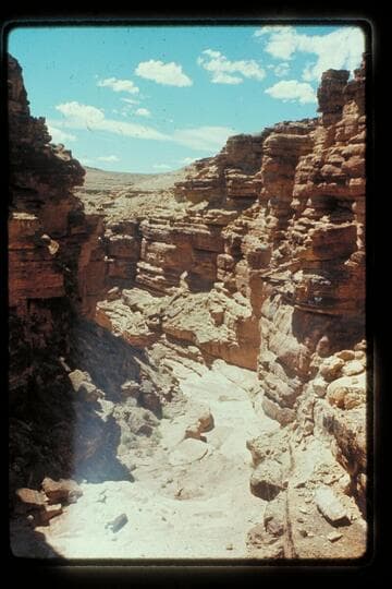 Side Canyon opposite Badger Creek near trail entry