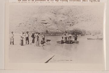 Spencer's motor boat; Lees Ferry