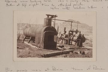 Boiler and pump engine- Charles H. Spencer placer operations