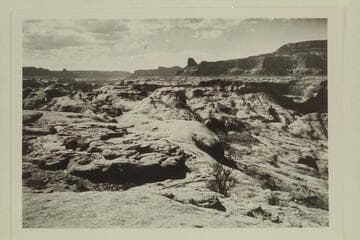 Across Anasazi Canyon and down Glen Canyon from mesa north of Anasazi Canyon and east of the joint