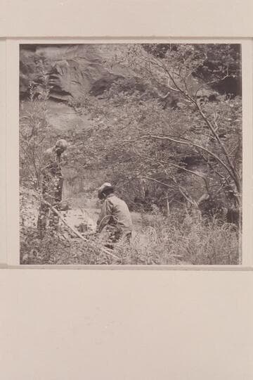 Archeyes Masland and Tom Daly in Anasazi Canyon