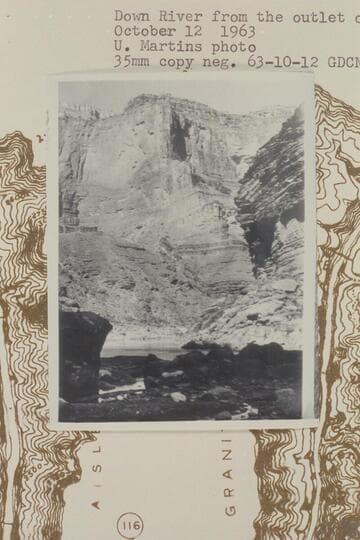 Down river from the outlet of Royal Arch Creek