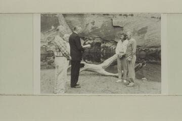 The wedding of Harry and Dorothy Aleson.  The Flying Bishop Bill Wells conducts, Bering and Barbara Monroe as witnesses