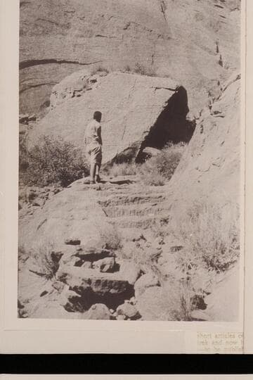 Steps cut at Hole-in-the-Rock