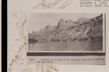 Looking up Colorado River one-half mile above mouth of San Juan River