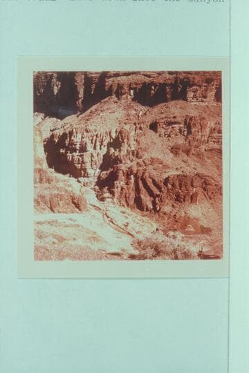 Clear Creek; Grand Canyon National Park.  The trail winds down into the canyon from the left