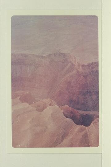 West across Cave Springs Rapid from 9,000 ft.  Right bank of Marble Canyon from Mile 25.1 to 26.0