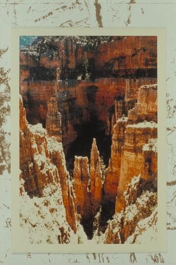 Pinnacles in the upper Redwall, Kwagunt area.  Sent with his Xmas card