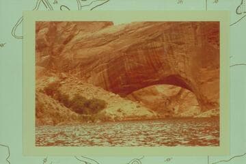 Lake Powell under Gregory Bridge on Forty Mile Creek