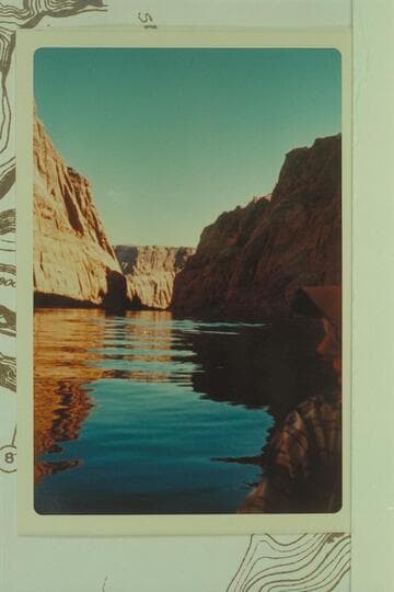 The Marble Canyon, Colorado River; Mile 5.8 with camera at left bank