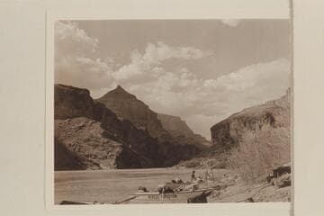 Upstream from camp near Tanner Copper Mine.  Chuar Butte