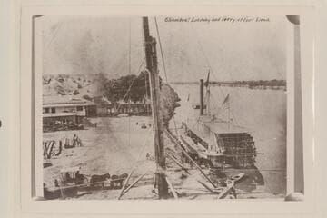 Steamboat Landing and Ferry at Fort Yuma.  The "Colorado  II."