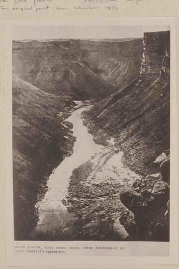 Wheeler Expedition stereo [half].  Grand Canyon, near Paria Creek