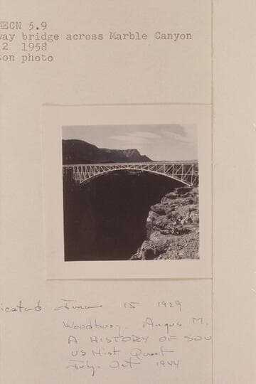 Highway bridge across Marble Canyon