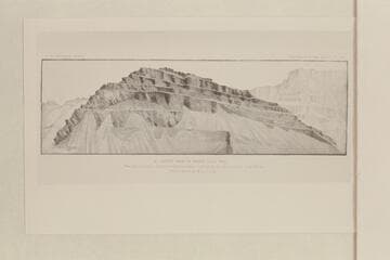 South face of Chuar Lava Hill.  Sketch by B. L. Young