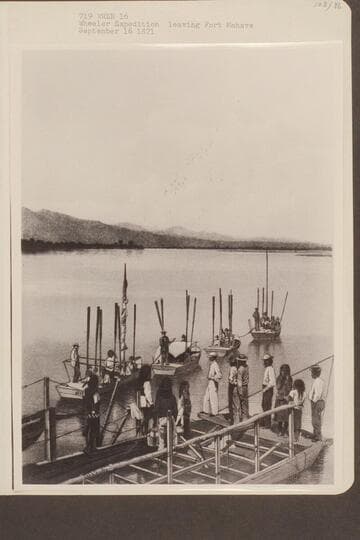 Wheeler Expedition leaving Fort Mojave