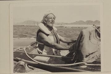 Dock Marston at Boulder City dock at end of 1950 run